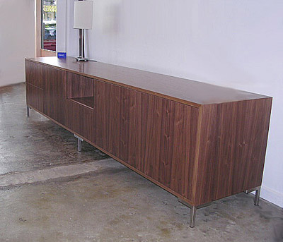 walnut entertainment unit